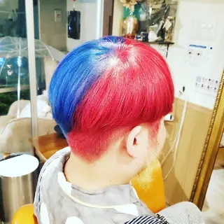 ショート メンズ カラー spa hair ark 富井直美のヘアスタイル