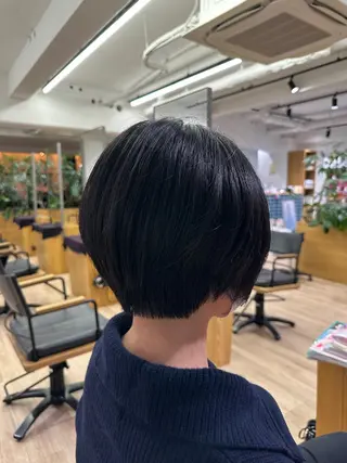 ショート 切りっぱなし/髪質 改善矯正/さやか🫧のヘアスタイル