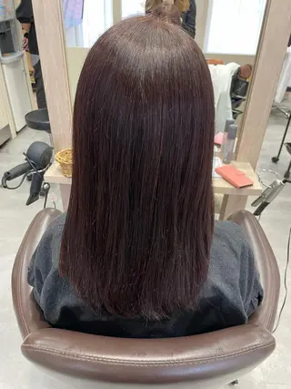 セミロング 永田 まどかのヘアスタイル