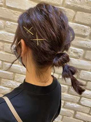 ミディアム カラー ヘアアレンジ ami🍑艶カラー/ 髪質改善/透明感のヘアスタイル