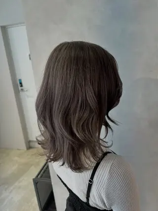 セミロング カラー 透明感カラー✨艶髪 制作🌱山根あゆみのヘアスタイル