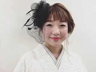 ミディアム ヘアアレンジ アイサロン併設美容室 RAD noelのマツエク・マツパデザイン