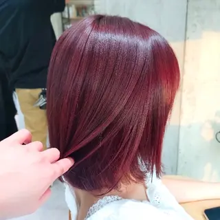 ミディアム カラー ヘアアレンジ/柔らか 艶カラー/AKARIのヘアスタイル
