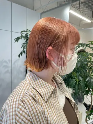 ショート カラー ダブルカラー,透け カラーHINARIのヘアスタイル