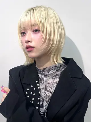 ショート ウルフ🦋顔まわり ❤︎ ͛MEIのヘアスタイル