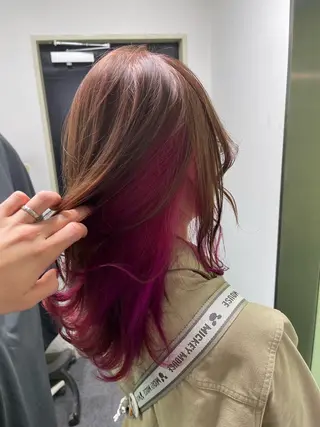 ミディアム カラー 栄/レイヤーカット /ケアブリーチ🍁楓のヘアスタイル