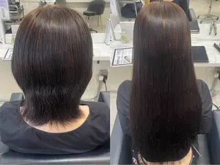 ロング カラー 髪質改善 艶髪矯正 エクステ かいり✂️のヘアスタイル