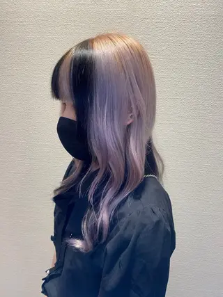 ロング カラー 似合わせレイヤー/ Wカラー🧸こころのヘアスタイル