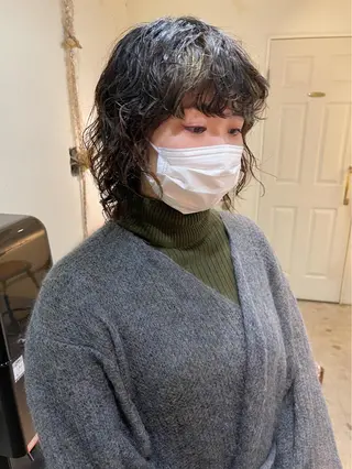 ミディアム パーマ ❏アンニュイパーマ 川原畑 拓也❏のヘアスタイル
