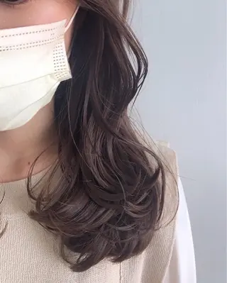 ロング カラー ✨透明感ケアカラー✨ 長野ゆきなのヘアスタイル