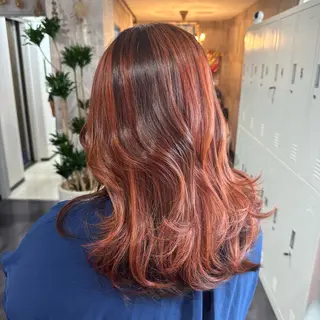 ロング カラー 枚方 tomee 🦋南部 しほ🦋のヘアスタイル