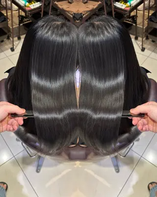 ロング カラー 🩵レイヤー✖︎ 髪質改善🩵リョウヤのヘアスタイル