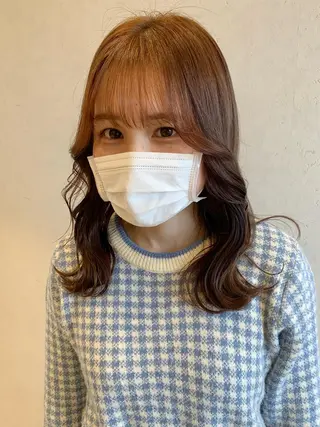 セミロング カラー ayumi🌈 インナーカラー🌈のヘアスタイル