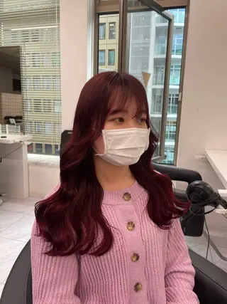 ロング カラー ヘアアレンジ 💗横浜美容室 💗HARUNAのヘアスタイル