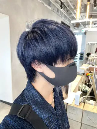 ショート カラー メンズ ハイトーン×レイヤー ／遠藤将太のヘアスタイル