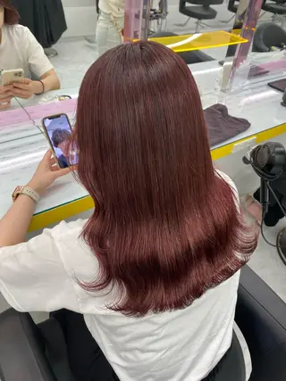 セミロング カラー ヘアアレンジ 🐩推し活🐩 FUTABA🍒のヘアスタイル