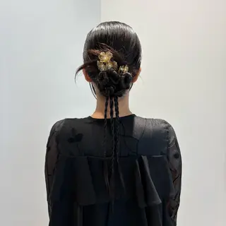 ロング ヘアアレンジ パ ルのヘアスタイル