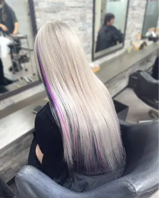 ロング カラー ハイトーンエクステ 🎩カズキ🎩のヘアスタイル