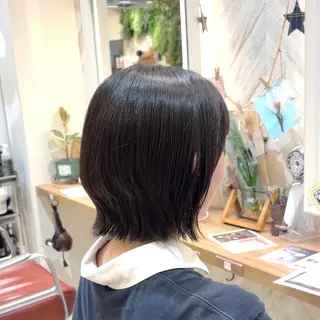 ショート 横浜パーマ🌐ボブ✨ 暖色カラーもえかのヘアスタイル
