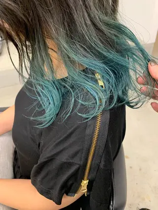セミロング カラー leben serikaのヘアスタイル