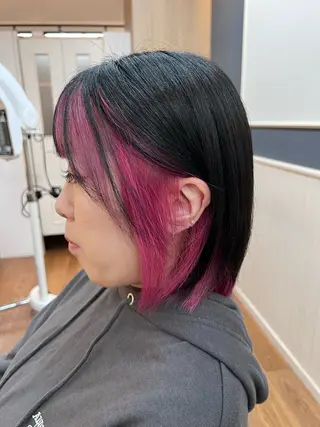 ミディアム カラー ✂︎HITOMI✂︎ 副店長のヘアスタイル
