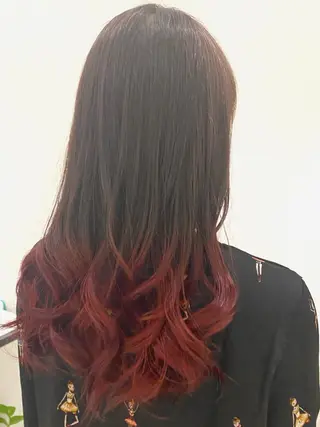 ロング カラー 予約 停止のヘアスタイル