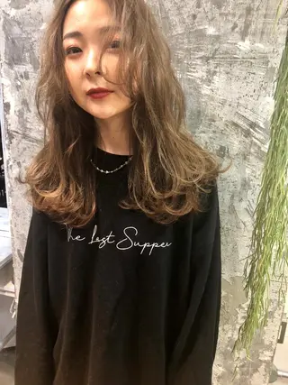 ロング カラー Pia ツボイ ケイタのヘアスタイル