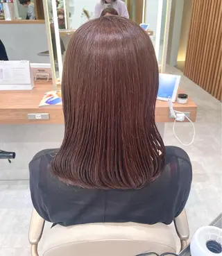 ミディアム カラー 【透明感カラー🩶】 津田和希のヘアスタイル