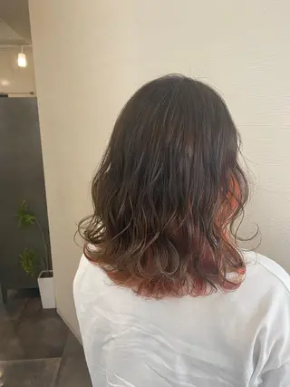 ミディアム カラー パーマ ヘアアレンジ 🐠店長 二田直人🐠のヘアスタイル