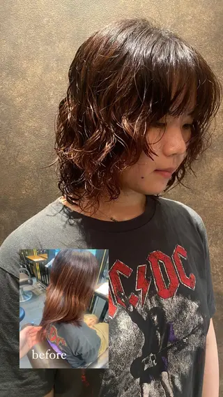 ミディアム パーマ 銀座/MINX 宇都 愛梨/似合わせカットのヘアスタイル