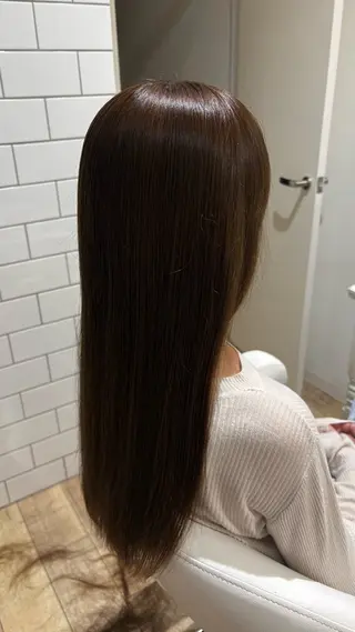 セミロング カラー 似合わせ 顔周りYUUGAのヘアスタイル