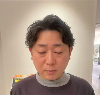 ショート パーマ メンズ メンズパーマ 特化/京橋/栗野のヘアスタイル