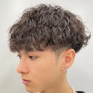 ミディアム パーマ ヘアアレンジ メンズ fifth 石川 凪のヘアスタイル