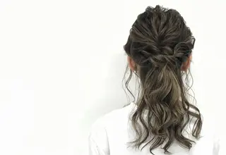 ミディアム カラー ヘアアレンジ ⭐️当日OK⭐️ 岩田峻のヘアスタイル