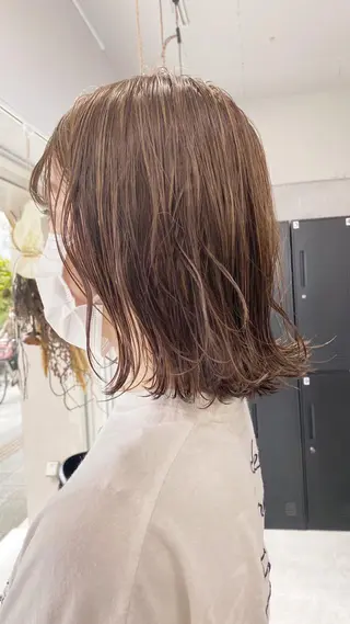 ミディアム カラー ⭐️ショート⭐️美髪 矯正⭐️水口陸のヘアスタイル