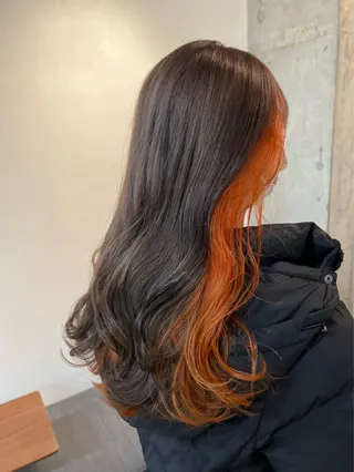 ロング カラー 渡邊 理央のヘアスタイル