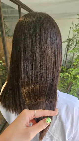 セミロング 韓国好き🇰🇷 美容師MIKUのヘアスタイル