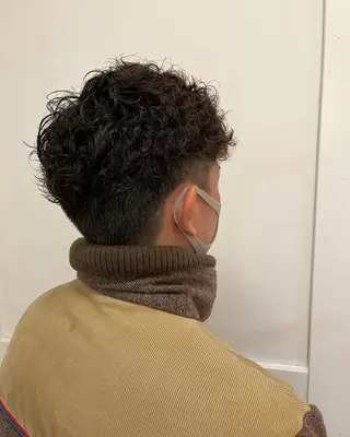 パーマ メンズ 狩野 くるみのヘアスタイル