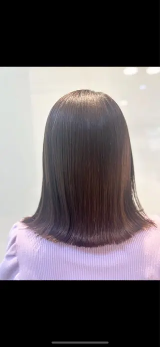 ミディアム カラー 縮毛矯正/髪質改善/ 艶髪ササキナツミのヘアスタイル