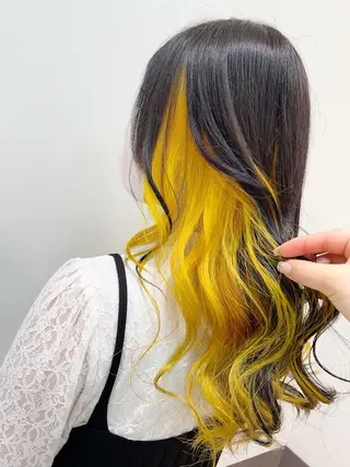 セミロング カラー ヘアアレンジ 新宿color🐝 AYAKA🌈💖のヘアスタイル