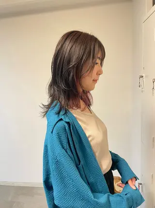 ミディアム カラー NATSUKA 403号室のヘアスタイル