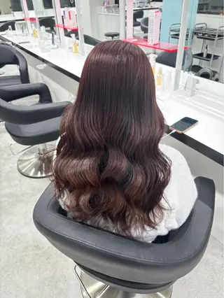 ロング カラー みう/仙台/暖色/ 艶髪/顔周りカット/のヘアスタイル