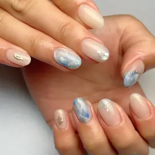 ショート ネイル 下妻ネイルサロン/ 持ちの良いネイルのネイルデザイン