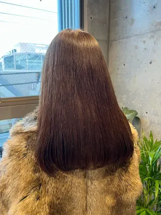 ミディアム ヘアアレンジ ボブ×艶カラー 特化・リクト💥のヘアスタイル
