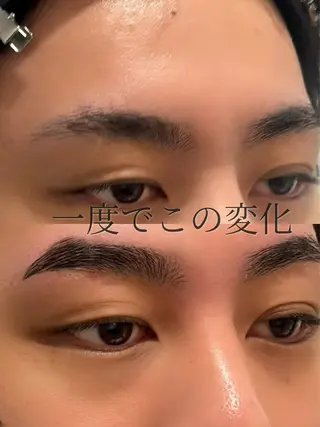 メンズ アイブロウ 眉毛&まつげパーマ THE EYEBROW BAR n　【ザ　アイブロウバー　エヌ】所属・渋谷・表参道サロン yukaの眉毛・アイブロウイメージ