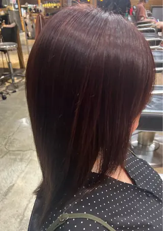 セミロング カラー ヘアアレンジ 渡部 彩花のヘアスタイル