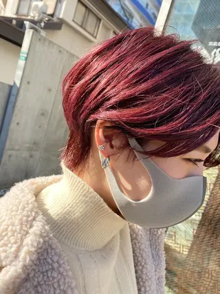 カラー 大山 茶子のヘアスタイル