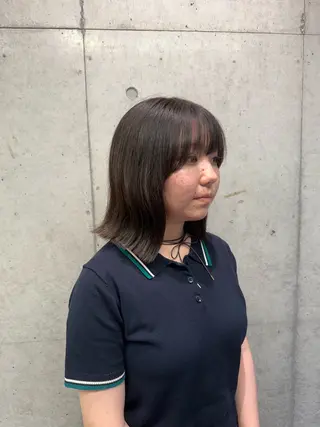 ミディアム 艶カラー/レイヤー/ 顔周り/ゆな🕊️のヘアスタイル