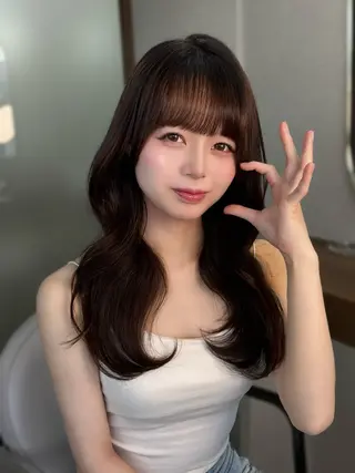 ロング 🎀透明感カラー/ 博多美容室ゆうあ🎀のヘアスタイル