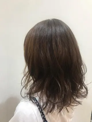 ミディアム 愛されヘア/ 暖色カラー/まいこのヘアスタイル